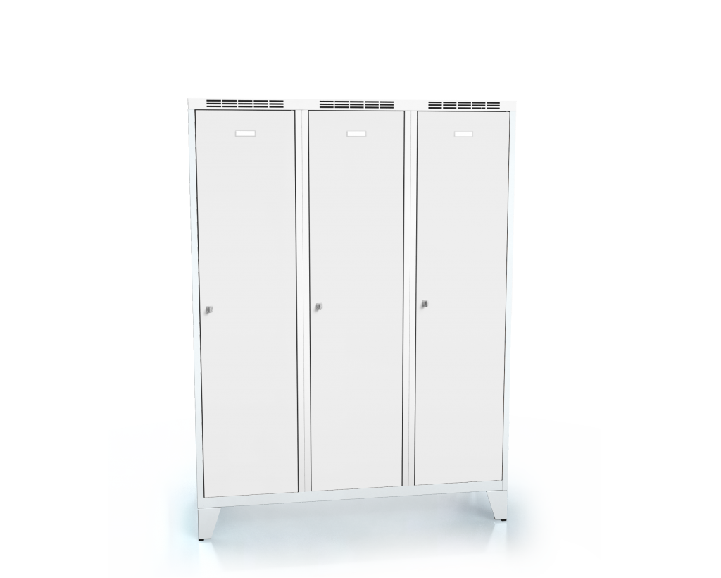 Cloakroom locker reduced height ALSIN with feet 1620 x 1200 x 500